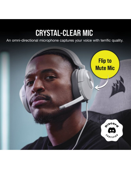 Corsair HS55 Stereo - Comprar Auriculares Gaming Blancos