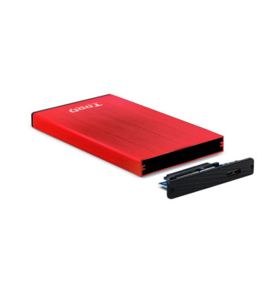 Caja externa Disco Duro TooQ TQE-2527 USB 3.0 2.5" SATA 3 Roja