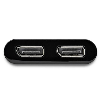 Adaptador Startech  USB 3.0 a 2x DisplayPort 4K 60Hz Negro