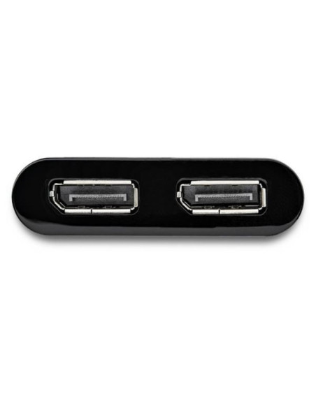 Adaptador Startech  USB 3.0 a 2x DisplayPort 4K 60Hz Negro