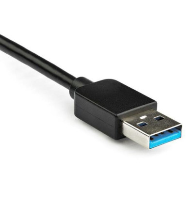 Adaptador Startech  USB 3.0 a 2x DisplayPort 4K 60Hz Negro