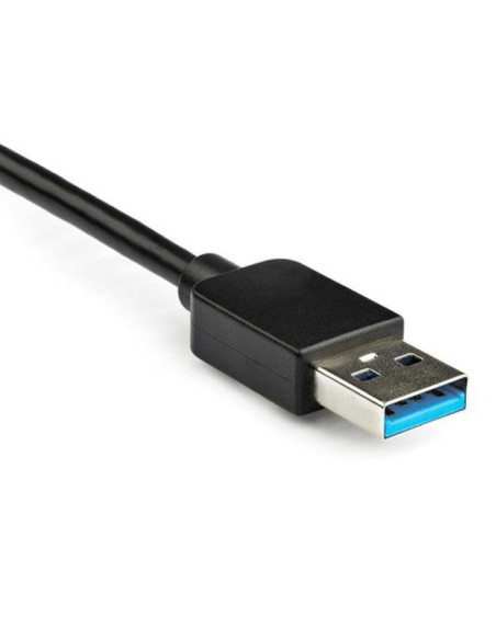 Adaptador Startech  USB 3.0 a 2x DisplayPort 4K 60Hz Negro
