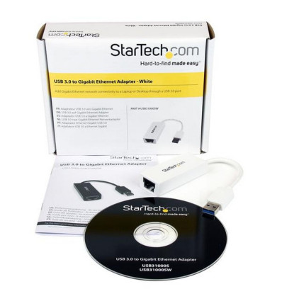 Cable Adaptador Startech USB 3.0 a Ethernet RJ45 Gigabit