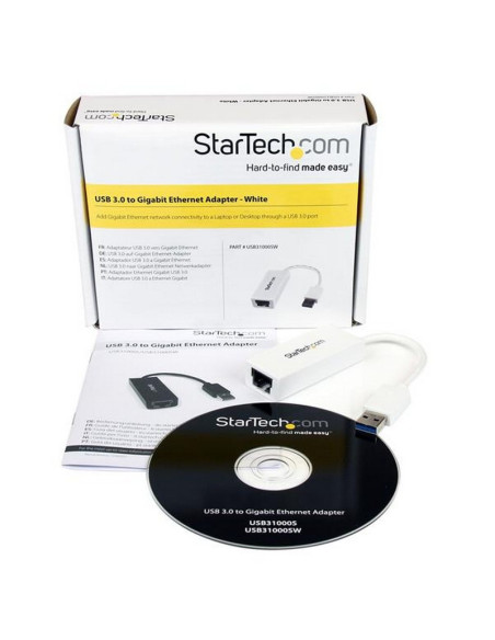 Cable Adaptador Startech USB 3.0 a Ethernet RJ45 Gigabit