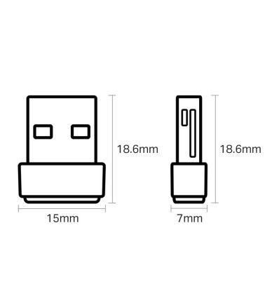 Adaptador Wifi TP-LINK Archer T2U Nano AC600