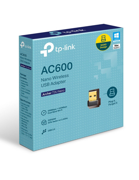 Adaptador Wifi TP-LINK Archer T2U Nano AC600