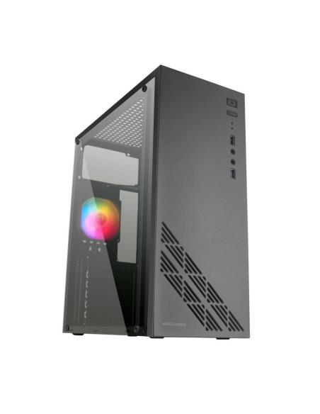 Caja Mars Gaming MC100 FRGB Cristal Acrílico USB 3.0 Negro