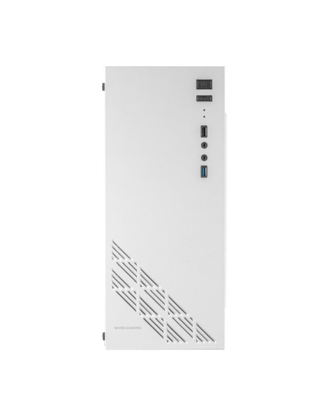 Caja Mars Gaming MC100W FRGB Cristal Acrílico USB 3.0 Blanco