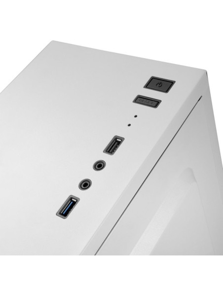 Caja Mars Gaming MC100W FRGB Cristal Acrílico USB 3.0 Blanco