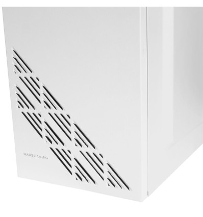 Caja Mars Gaming MC100W FRGB Cristal Acrílico USB 3.0 Blanco