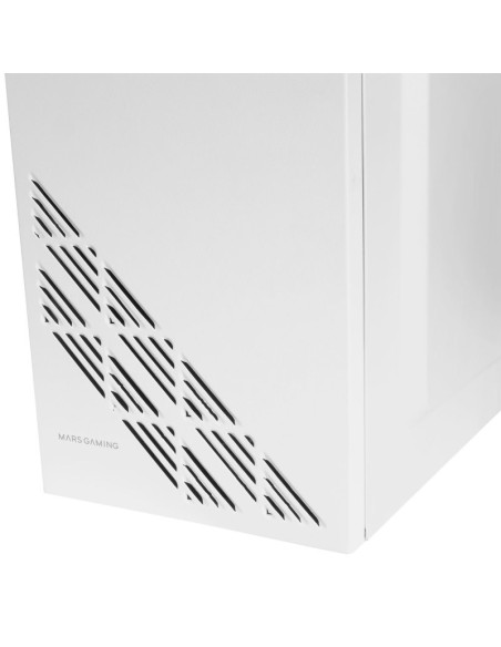 Caja Mars Gaming MC100W FRGB Cristal Acrílico USB 3.0 Blanco