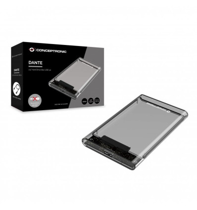 CONCEPTRONIC DANTE - Comprar Caja Externa USB 3 Transparente