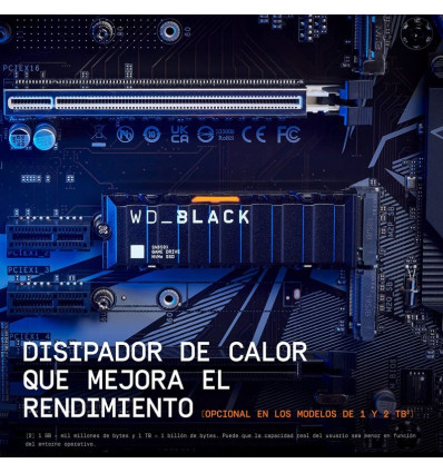 WD Black SN850X 2TB M.2 SSD - Comprar Disco Duro SSD con Disipador