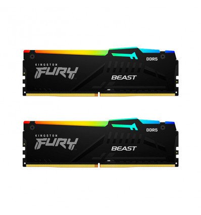 Kingston Fury Beast RGB - Comprar Memoria RAM 32GB DDR5 5600MHz CL40