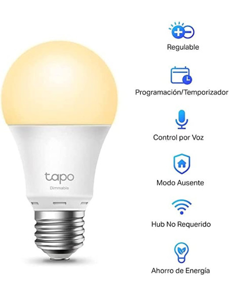 Tp-Link Tapo L510E 2700K WiFi E27 (Pack de 2)