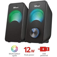 Altavoces Trust Arys Compact RGB 6W 2.0