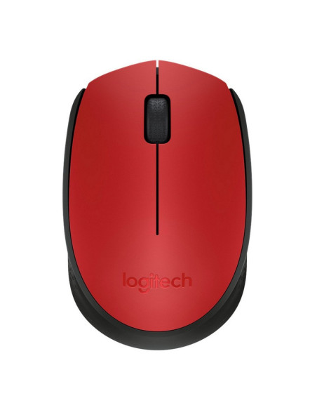 RATON LOGITECH M171 NEGRO-ROJO WIRELESS