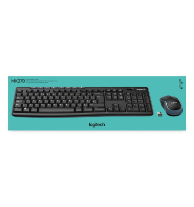 TECLADO LOGITECH MK270 WIRELESS COMBO