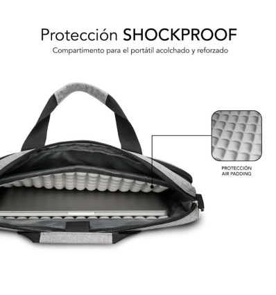 Subblim 15,6" Air Padding Laptop Gris