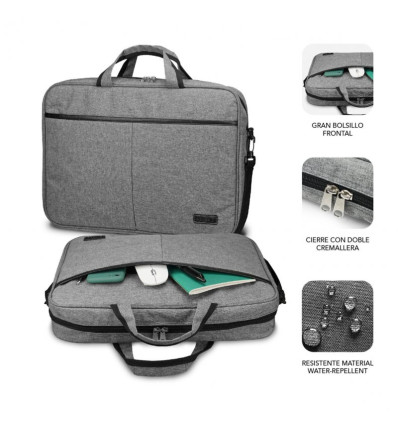 Maletín Subblim Elite Laptop 13.3"-14" Gris
