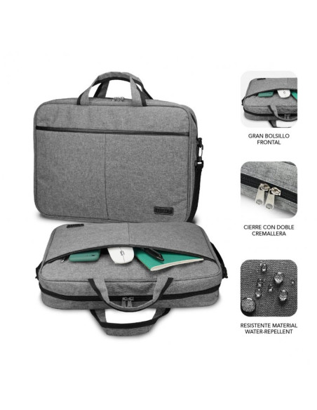 Maletín Subblim Elite Laptop 13.3"-14" Gris