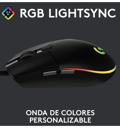 Logitech G203 Lightsync 2nd Gen - Comprar Ratón Gaming 8000DPI RGB