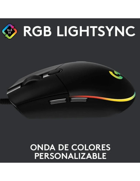 Logitech G203 Lightsync 2nd Gen - Comprar Ratón Gaming 8000DPI RGB