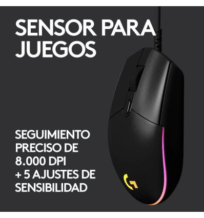 Logitech G203 Lightsync 2nd Gen - Comprar Ratón Gaming 8000DPI RGB