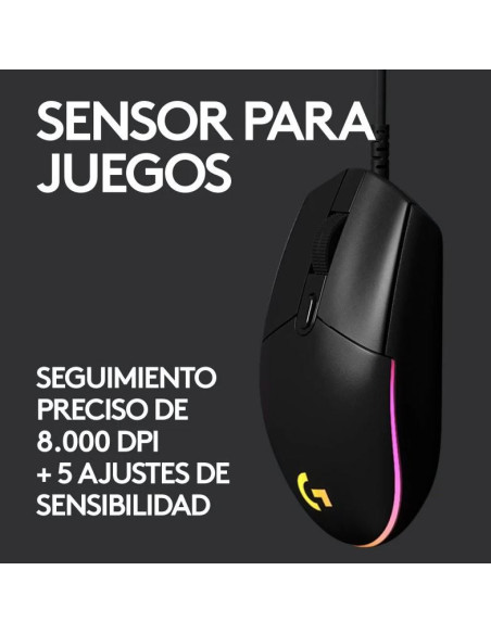 Logitech G203 Lightsync 2nd Gen - Comprar Ratón Gaming 8000DPI RGB