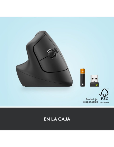 Logitech Lift - Comprar Ratón Inalámbrico Vertical para Zurdos