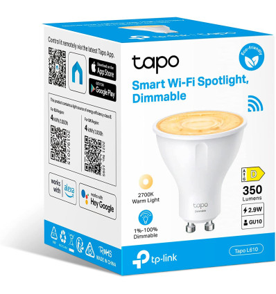 TP-LINK TAPO L610 GU10 2700K - Comprar Bombilla Inteligente