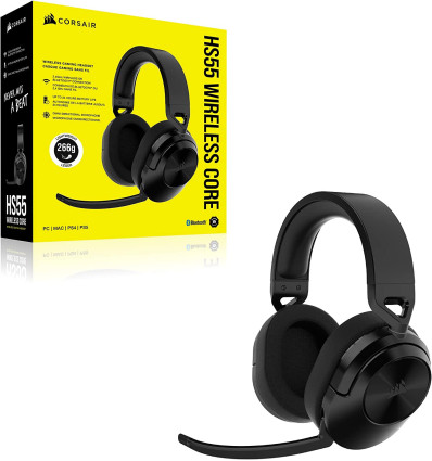 CORSAIR HS55 WIRELESS Carbón - Comprar Auriculares Gaming Inalámbricos
