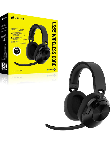 CORSAIR HS55 WIRELESS Carbón - Comprar Auriculares Gaming Inalámbricos
