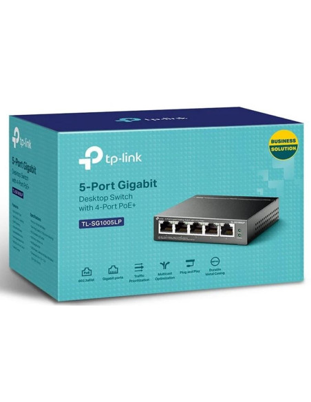 TP-Link TL-SG1005LP Switch 5 Puertos Gigabit - Comprar Switch con PoE+