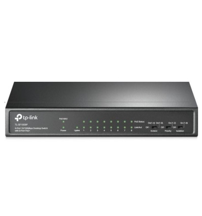 TP-Link TL-SF1009P Switch 9 Puertos 10/100 Mbps - Comprar Switch PoE+