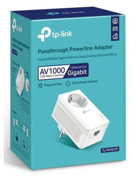TP-Link TL-PA7017P - Comprar Adaptador de Red PowerLine Gigabit