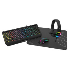 Krom Kenya - Comprar Pack Periféricos Teclado Ratón Alfombrilla Auriculares