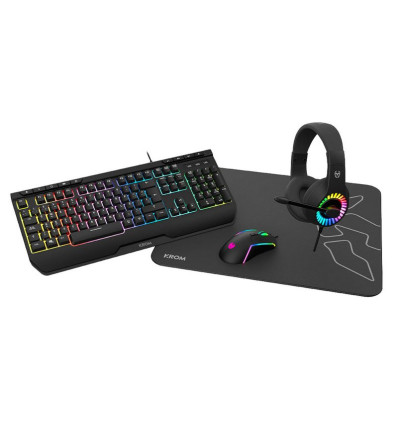 Krom Kenya - Comprar Pack Periféricos Teclado Ratón Alfombrilla Auriculares