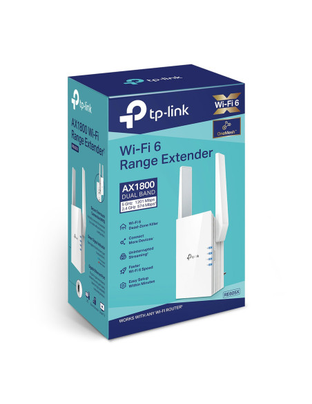 TP-Link RE605X Wi-Fi 6 Mesh AX 1800 - Comprar Repetidor Wi-Fi