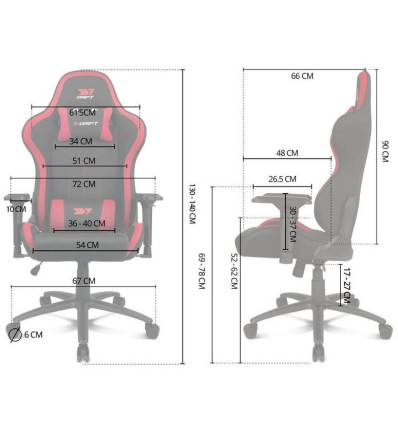 Drift Gaming DR110 - Comprar Silla Gaming Negra y Azul