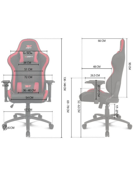 Drift Gaming DR110 - Comprar Silla Gaming Negra y Azul
