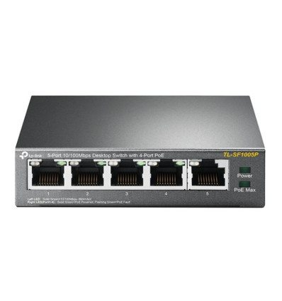 TP-Link TL-SF1005P - Comprar Switch de Sobremesa con Puertos PoE