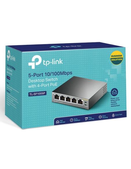 TP-Link TL-SF1005P - Comprar Switch de Sobremesa con Puertos PoE