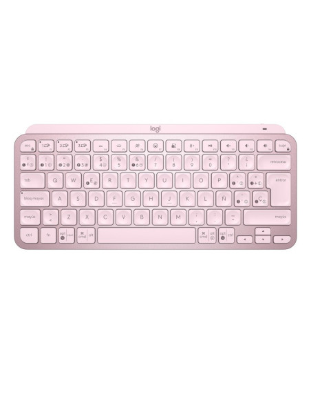 LOGITECH MX KEYS MINI Rosado - Comprar Teclado TKL Minimalista