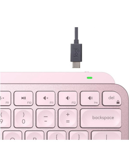LOGITECH MX KEYS MINI Rosado - Comprar Teclado TKL Minimalista
