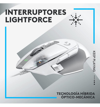 LOGITECH G502 X Blanco - Comprar Ratón Blanco USB