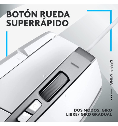 LOGITECH G502 X Blanco - Comprar Ratón Blanco USB