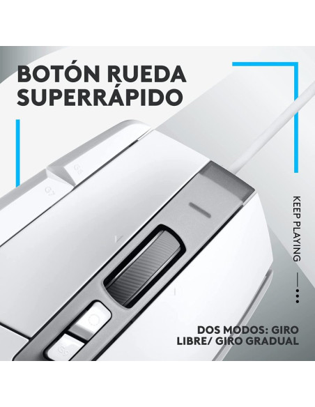 LOGITECH G502 X Blanco - Comprar Ratón Blanco USB