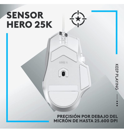 LOGITECH G502 X Blanco - Comprar Ratón Blanco USB