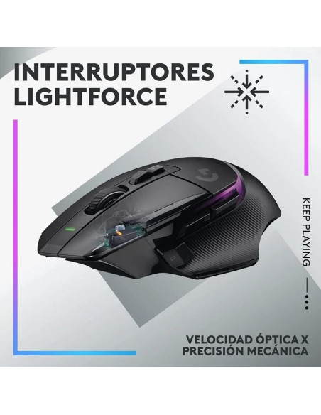 LOGITECH G502 X PLUS - Comprar Ratón Gaming Ergonómico